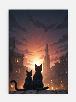 Кошки На Закате