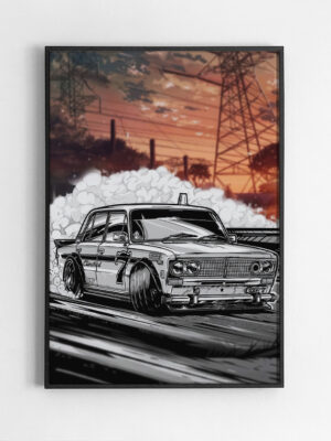 Black,Rectangular,Picture,Frame,On,White,Wall,With,Blank,Paper ВАЗ 2106 Дрифт