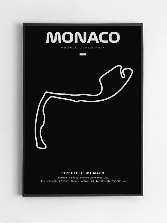 Black,Rectangular,Picture,Frame,On,White,Wall,With,Blank,Paper Monaco Curcuit