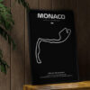 aesthetic wooden frame mockup poster in the wooden interior with Monaco Curcuit
