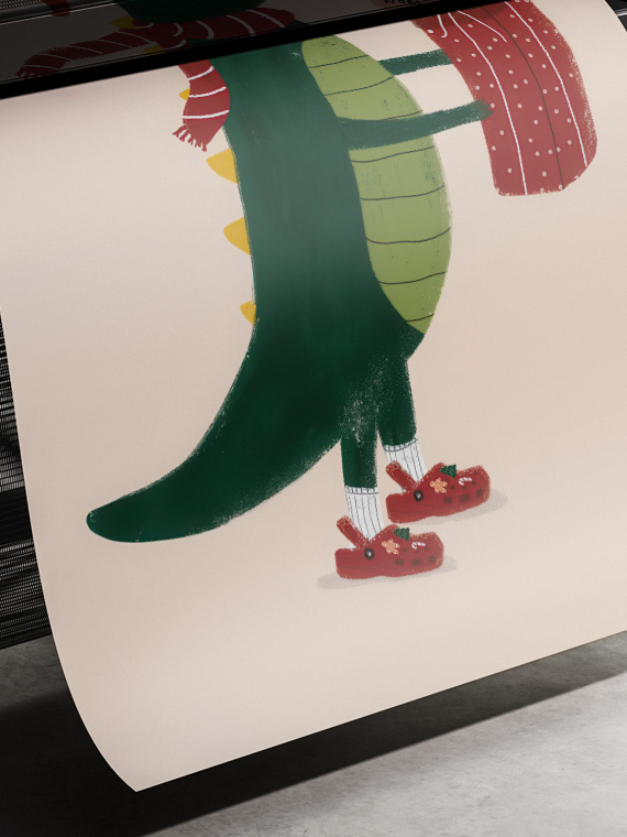 Новогодний крокодильчик