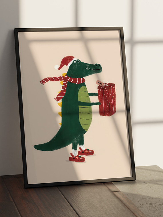Новогодний крокодильчик