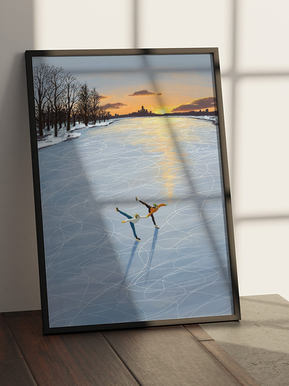 Пара на катке