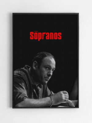 Black,Rectangular,Picture,Frame,On,White,Wall,With,Blank,Paper Тони сопрано из сериала the sopranos