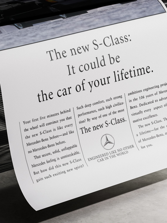 vintajnaa-reklama-mercedes-benz-s-klasse-w140-2-1760971973 Mercedes-Benz S-Klasse W140, Винтажная реклама