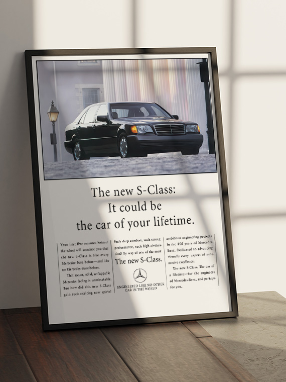 vintajnaa-reklama-mercedes-benz-s-klasse-w140-3-1760971973 Mercedes-Benz S-Klasse W140, Винтажная реклама