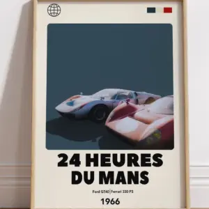 Ford GT40 Ferrari 330 P3 24 Hours le Mans