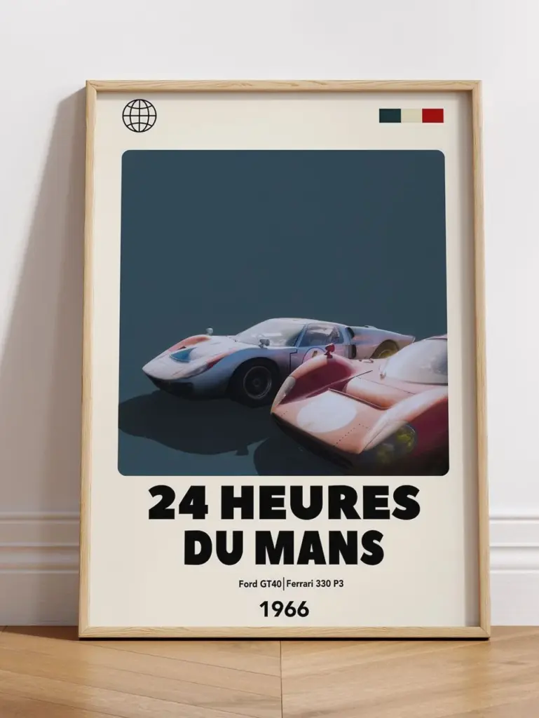 Ford GT40 Ferrari 330 P3 24 Hours le Mans