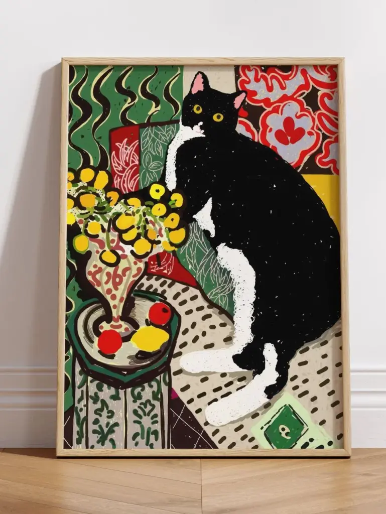 Кот натюрморт