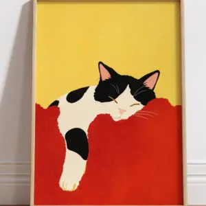 Кот спит