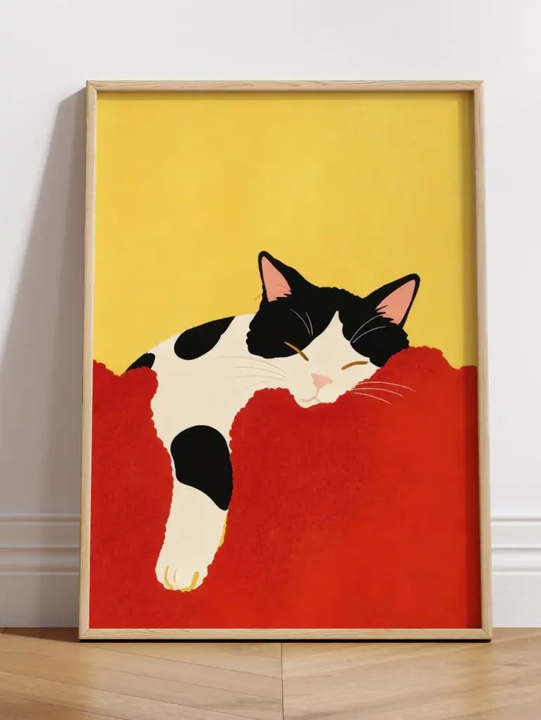 Кот спит