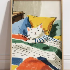Кот в постели
