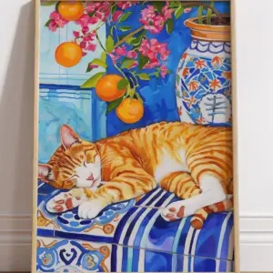 Котик и апельсины