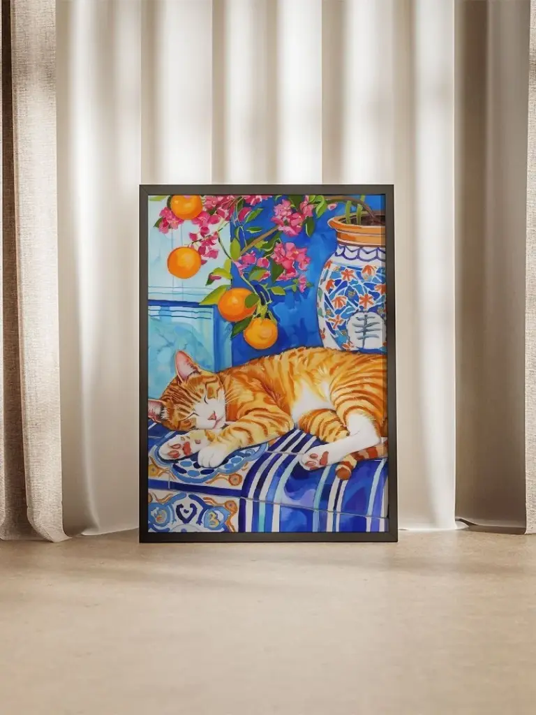 Котик и апельсины