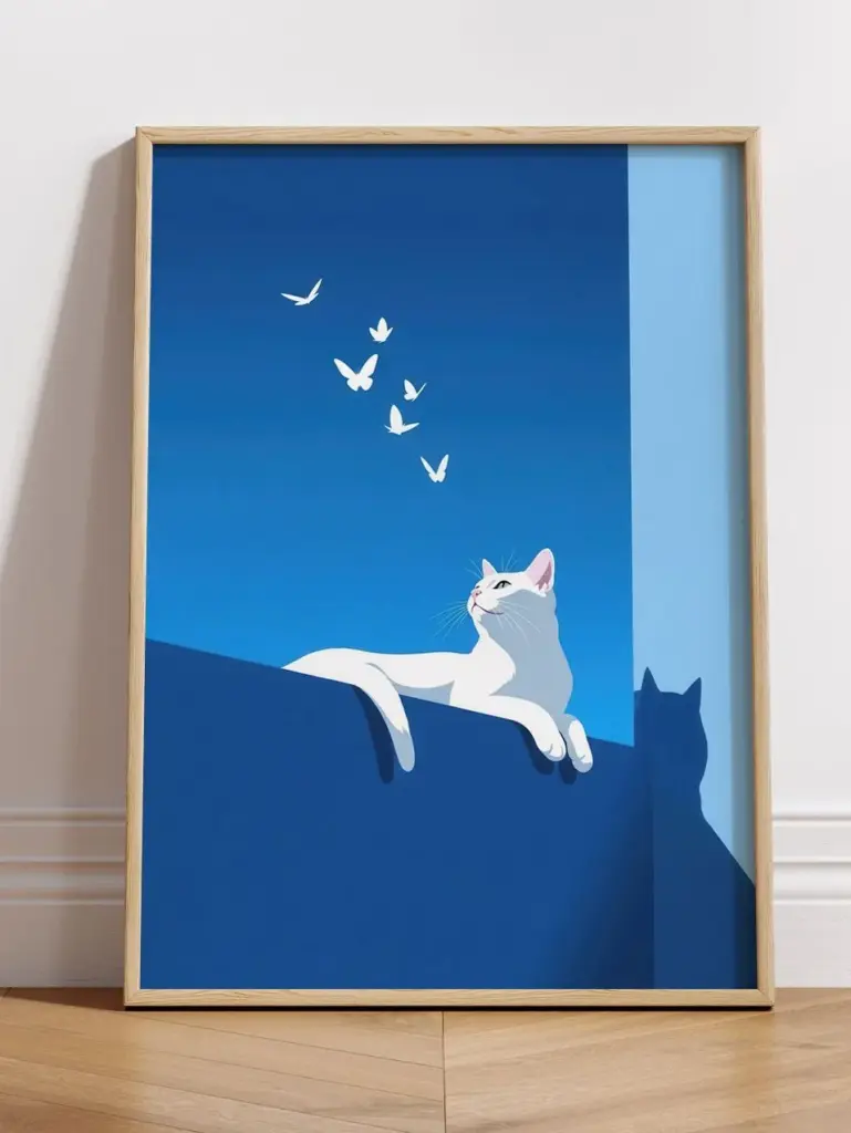 Котик и бабочки