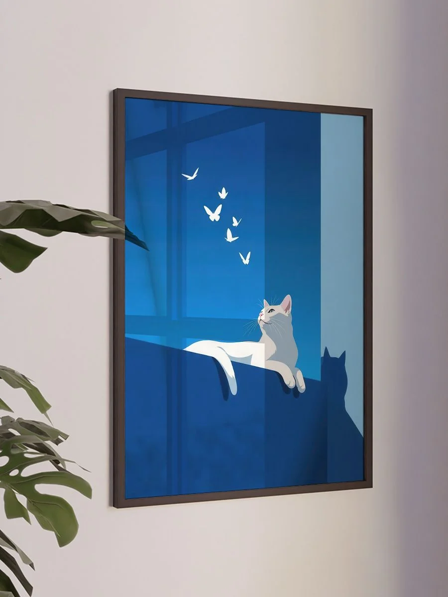 Котик и бабочки - изображение 3