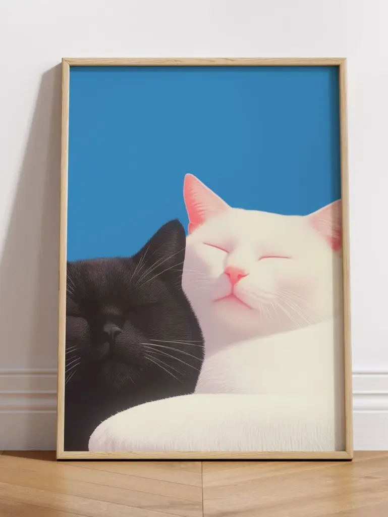 Коты в обнимку