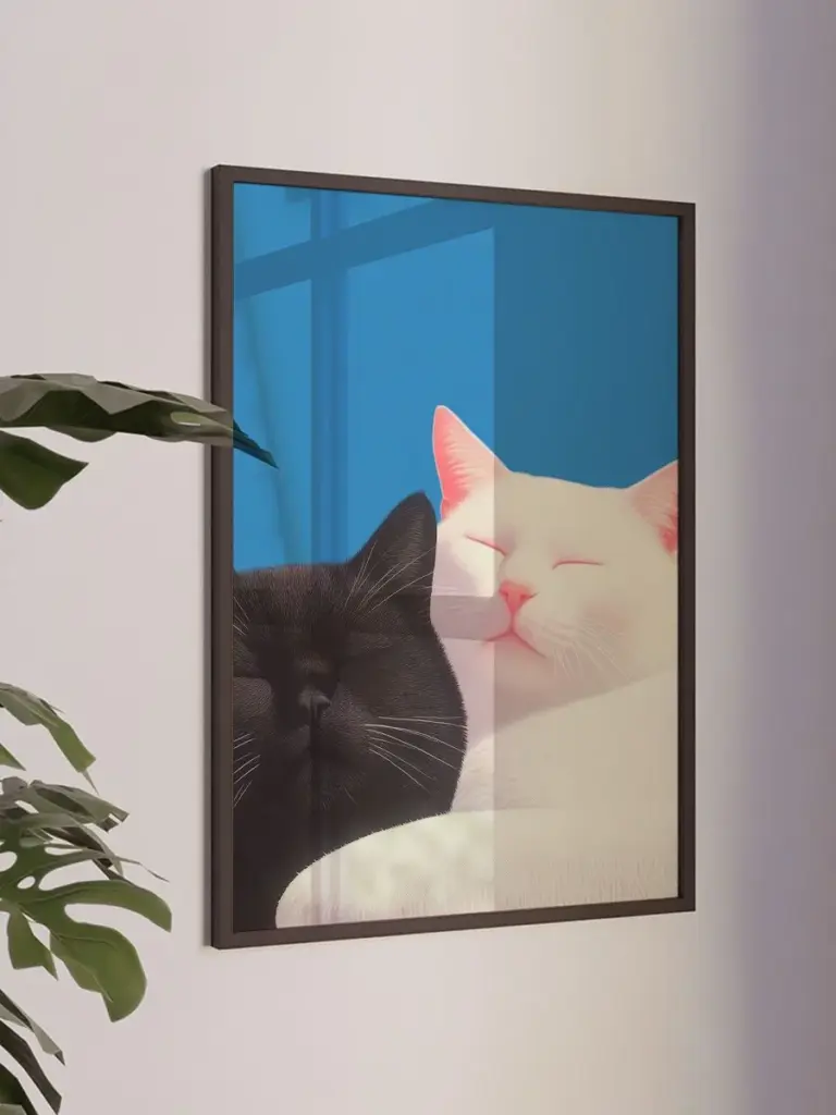 Коты в обнимку