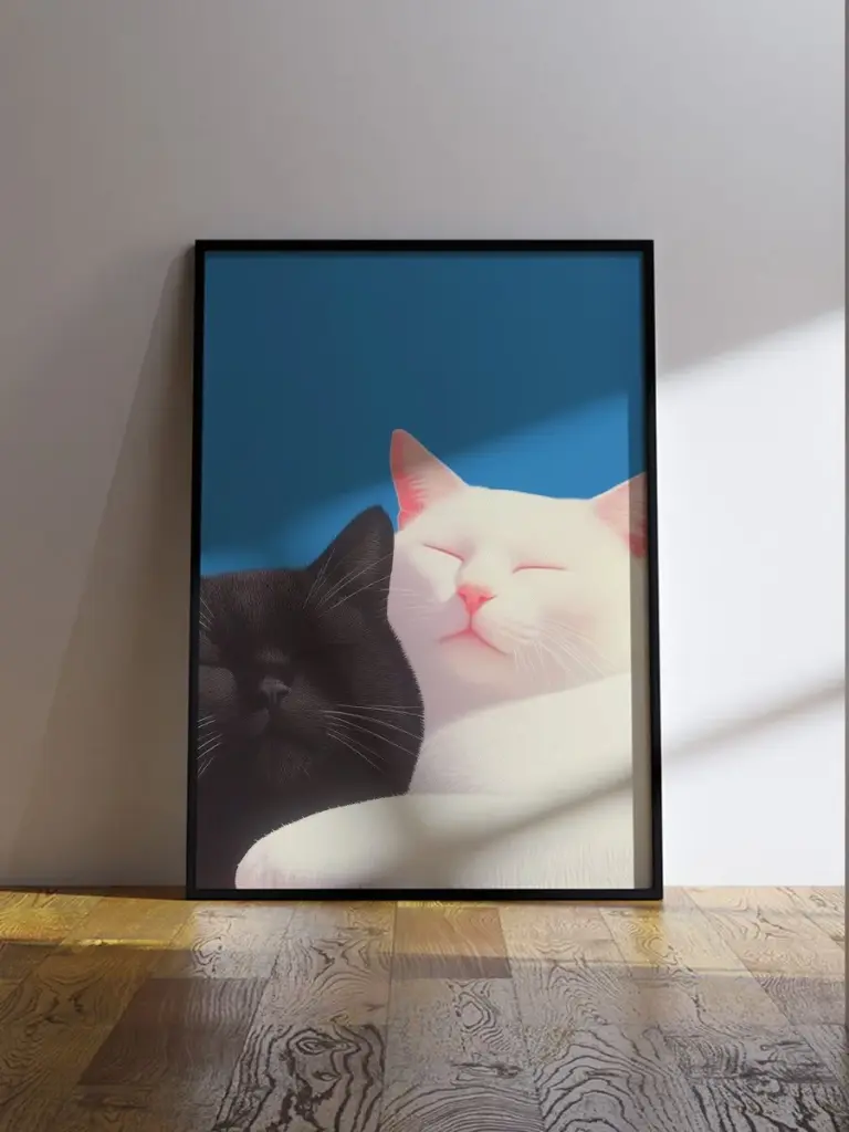 Коты в обнимку