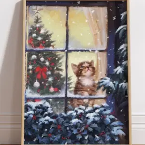 Котёнок в окне