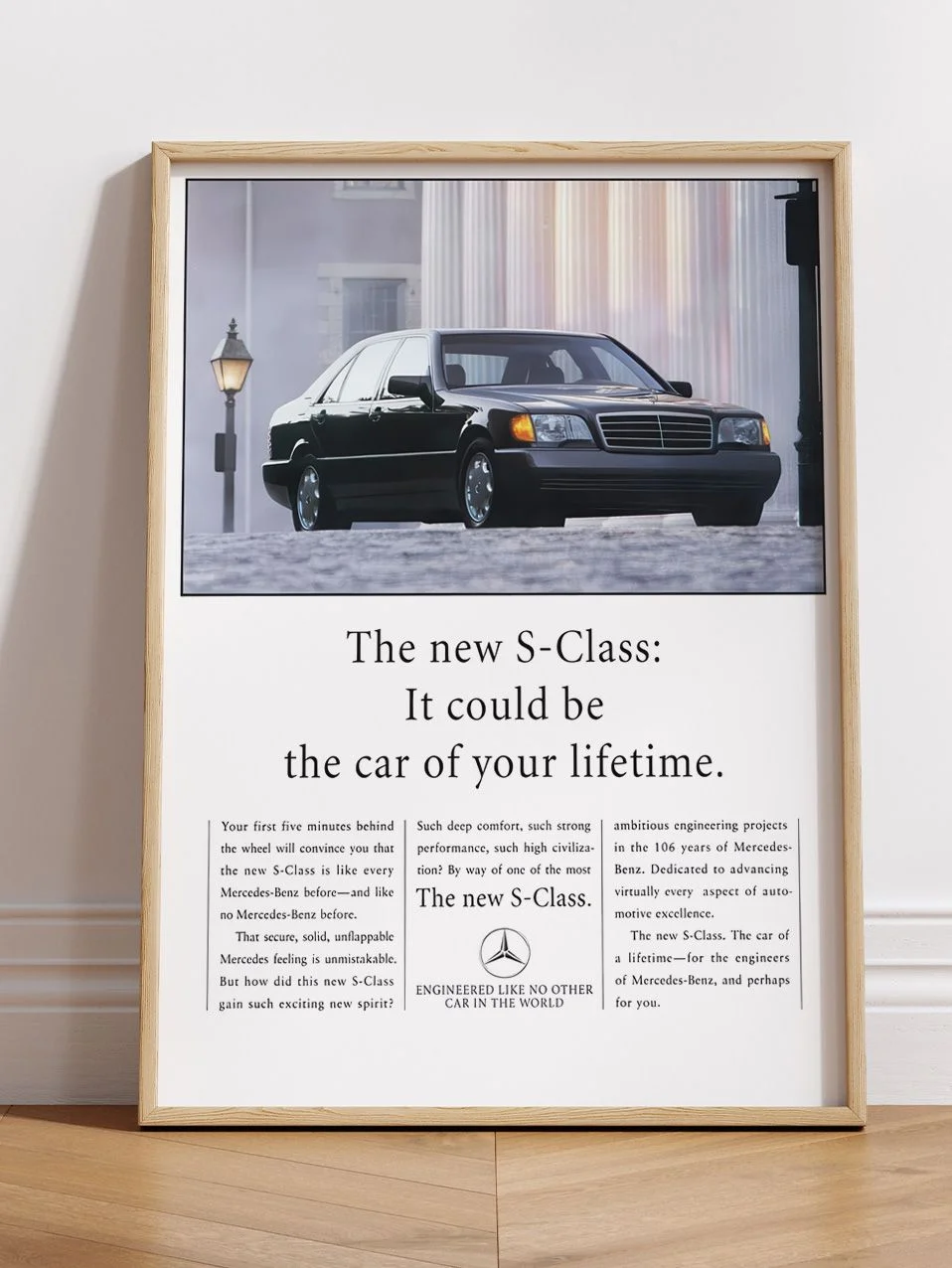 Mercedes-Benz W140 Кабан, винтажная реклама - изображение 1