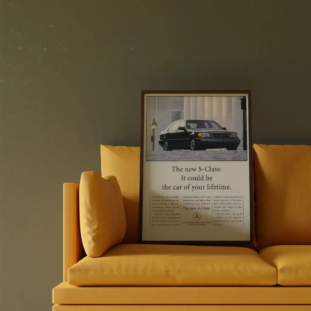 Mercedes-Benz W140 Кабан, винтажная реклама - изображение 4