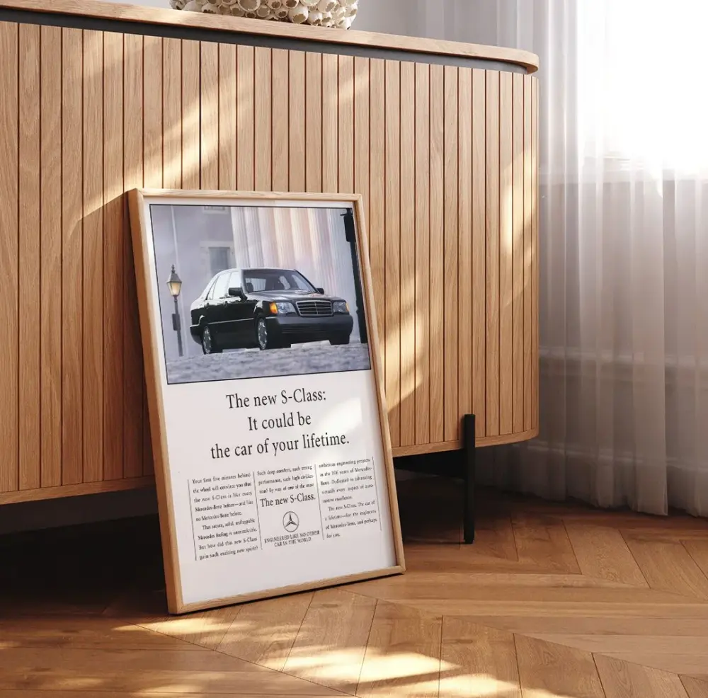 Mercedes-Benz W140 Кабан, винтажная реклама - изображение 5