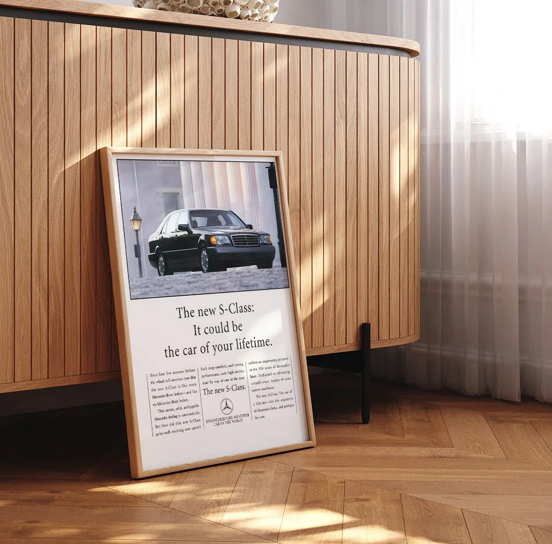 Mercedes-Benz W140 Кабан, винтажная реклама - изображение 5