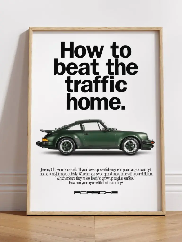 Porsche реклама винтаж