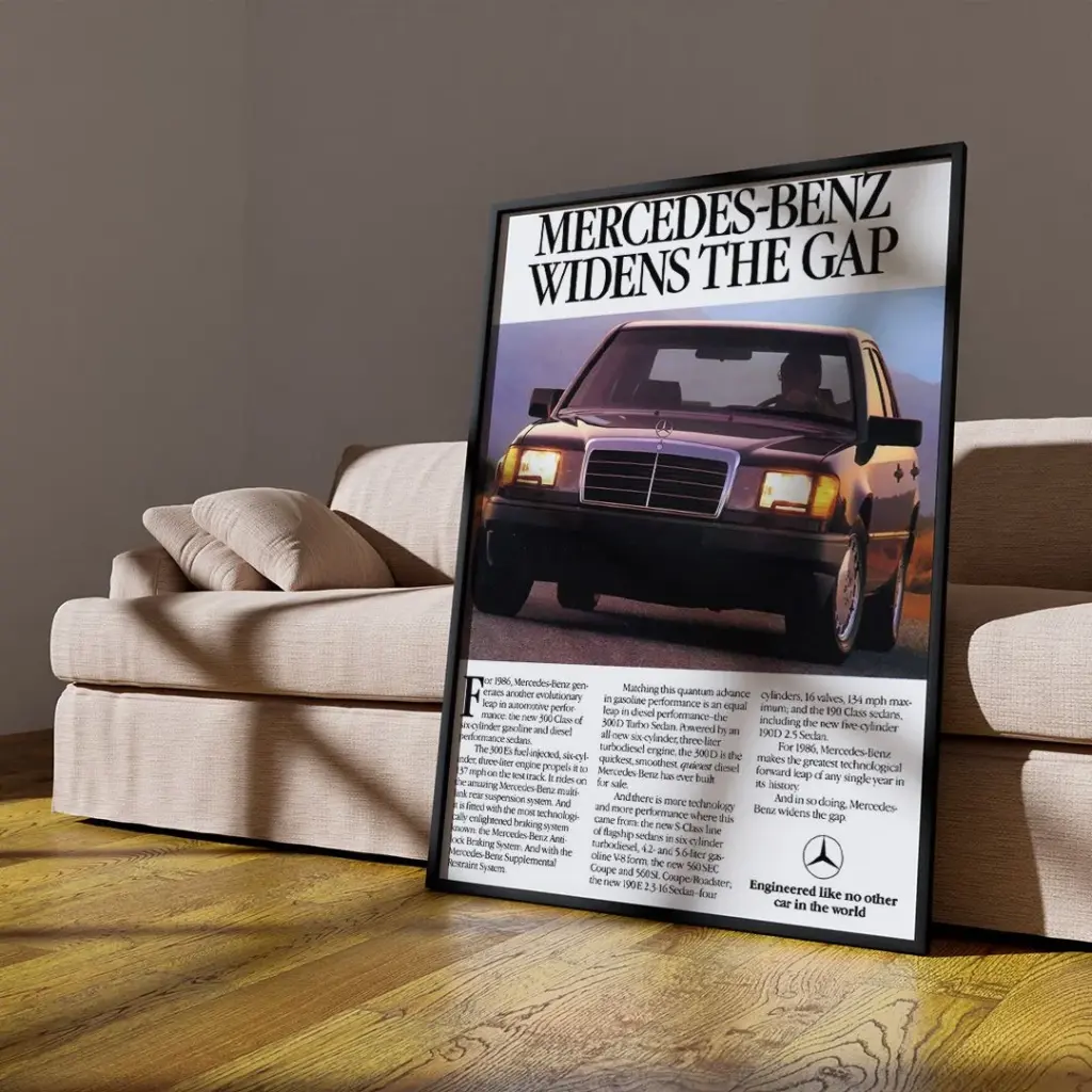 Реклама Мерседес W124 Волчок