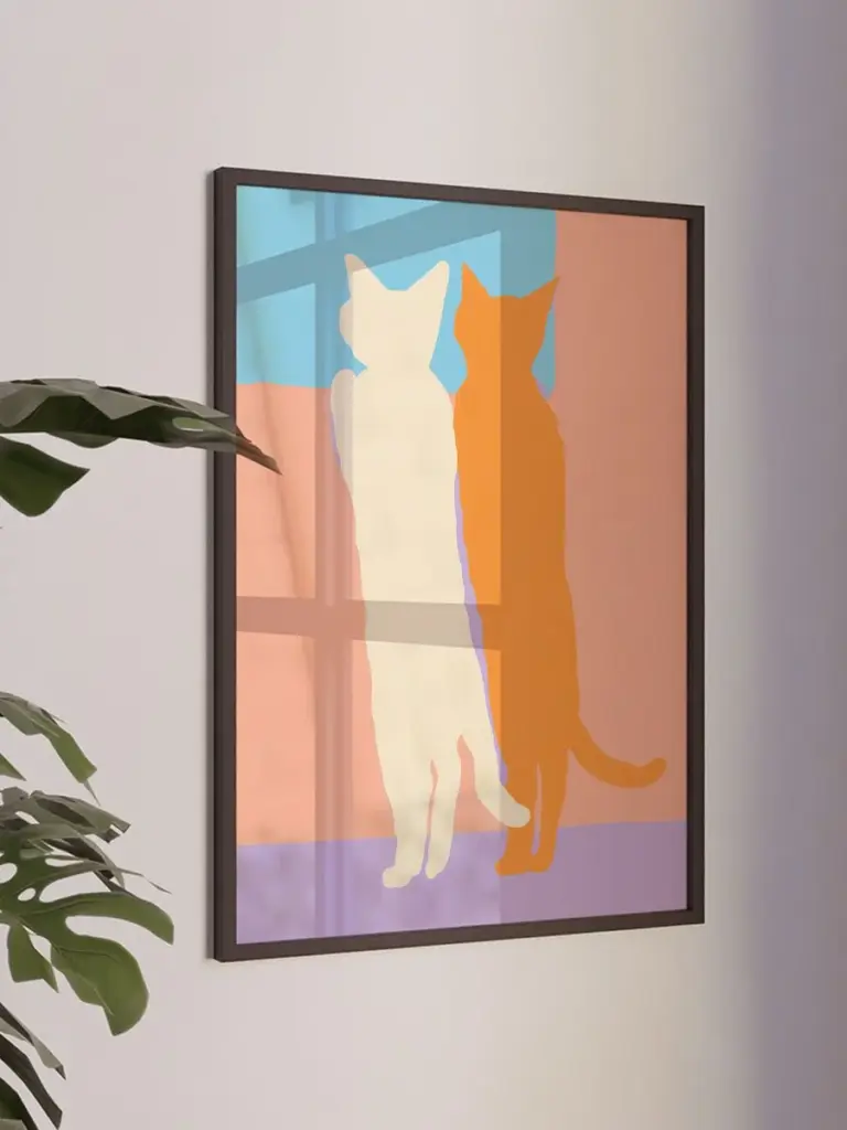Силуэты кошек